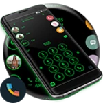 Logo of Theme Dialer Circle BlackGreen android Application 